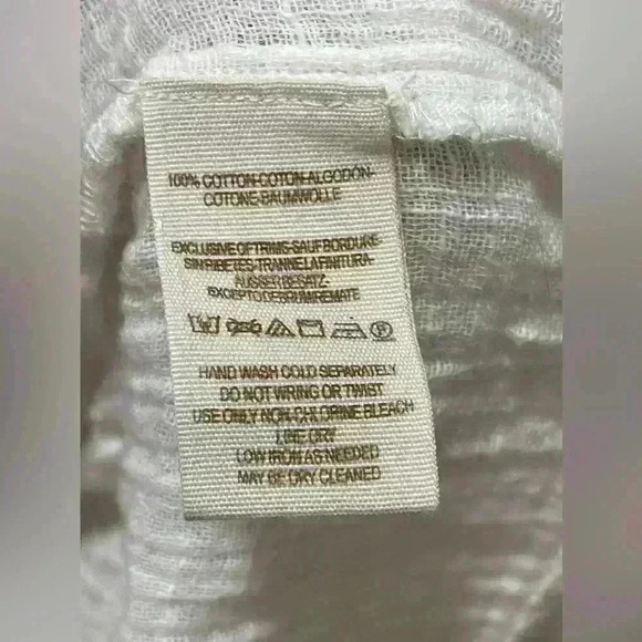 Free People Carry Me Away Gauze Peasant Boho Women's Top Size M - Picture 7 of 11